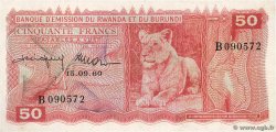 50 Francs RWANDA BURUNDI  1960 P.04 MBC