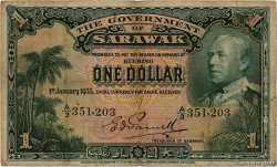 1 Dollar SARAWAK  1935 P.20 BC