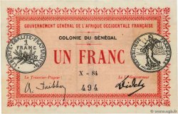 1 Franc SENEGAL  1917 P.02c MBC+
