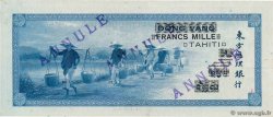 1000 Francs Annulé TAHITI  1943 P.18bs VZ