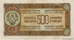 500 Dinara YUGOSLAVIA  1944 P.054a VF