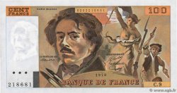 100 Francs DELACROIX modifié FRANCE  1978 F.69.01h
