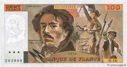 100 Francs DELACROIX modifié FRANCE  1979 F.69.02c SPL