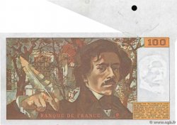 100 Francs DELACROIX modifié Fauté FRANCIA  1980 F.69.04b SC