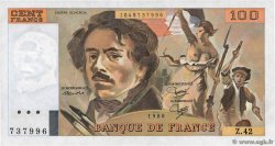 100 Francs DELACROIX modifié FRANCIA  1980 F.69.04b FDC