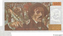 100 Francs DELACROIX modifié Fauté FRANCE  1981 F.69.05 XF+