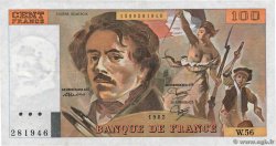 100 Francs DELACROIX modifié FRANCIA  1982 F.69.06 q.SPL