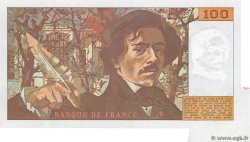 100 Francs DELACROIX modifié Fauté FRANCIA  1983 F.69.07 q.FDC