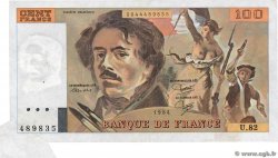 100 Francs DELACROIX modifié Fauté FRANCIA  1984 F.69.08a BB