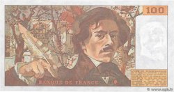 100 Francs DELACROIX modifié FRANCE  1984 F.69.08b UNC-