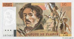 100 Francs DELACROIX modifié Fauté FRANKREICH  1984 F.69.08b fST+