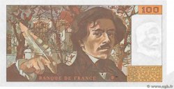 100 Francs DELACROIX modifié Fauté FRANCE  1985 F.69.09 pr.NEUF