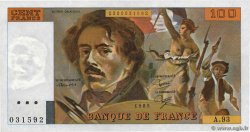 100 Francs DELACROIX modifié FRANCIA  1985 F.69.09 AU