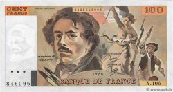 100 Francs DELACROIX modifié FRANCIA  1986 F.69.10 EBC