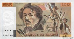 100 Francs DELACROIX modifié FRANCE  1986 F.69.10 AU