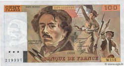 100 Francs DELACROIX modifié FRANKREICH  1986 F.69.10 fST+