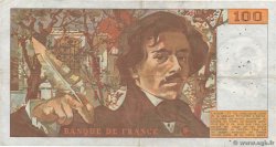 100 Francs DELACROIX modifié FRANCE  1987 F.69.11 TB