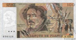100 Francs DELACROIX modifié Fauté FRANCE  1987 F.69.11 XF
