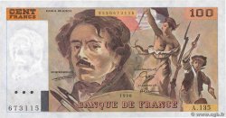 100 Francs DELACROIX imprimé en continu FRANCE  1990 F.69bis.01a SPL