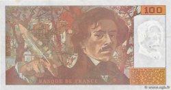 100 Francs DELACROIX imprimé en continu FRANCE  1990 F.69bis.01bC pr.SUP