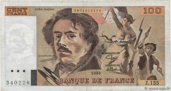 100 Francs DELACROIX modifié FRANCE  1989 F.69.13d