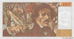 100 Francs DELACROIX imprimé en continu FRANCE  1991 F.69bis.03a4 TTB+