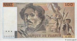 100 Francs DELACROIX imprimé en continu Faux FRANCE  1993 F.69bis.08x TTB+