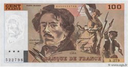 100 Francs DELACROIX 442-1 & 442-2 FRANCE  1994 F.69ter.01c SUP+