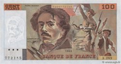 100 Francs DELACROIX 442-1 & 442-2 FRANCE  1995 F.69ter.02c SUP