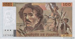 100 Francs DELACROIX 442-1 & 442-2 FRANCE  1995 F.69ter.02c NEUF