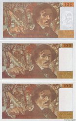 100 Francs DELACROIX 442-1 & 442-2 Faux FRANCE  1995 F.69ter.02c pr.NEUF