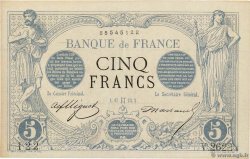 5 Francs NOIR Fauté FRANCE  1873 F.01.18