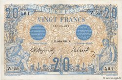 20 Francs BLEU FRANCE  1906 F.10.01