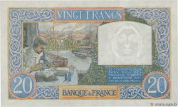 20 Francs TRAVAIL ET SCIENCE FRANCE  1941 F.12.16 UNC-