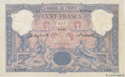 100 Francs BLEU ET ROSE FRANCE  1899 F.21.12 F+