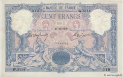 100 Francs BLEU ET ROSE FRANCE  1900 F.21.14 XF-