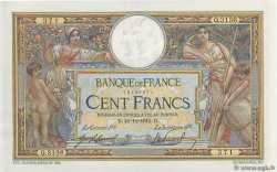 100 Francs LUC OLIVIER MERSON sans LOM FRANCE  1915 F.23.07 XF+