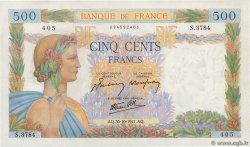 500 Francs LA PAIX FRANCIA  1941 F.32.23 SC+