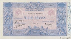 1000 Francs BLEU ET ROSE FRANCE  1926 F.36.42 XF-