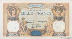 1000 Francs CÉRÈS ET MERCURE type modifié FRANCE  1938 F.38.21 AU
