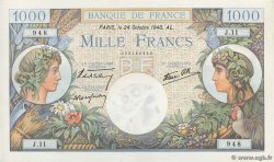 1000 Francs COMMERCE ET INDUSTRIE FRANKREICH  1940 F.39.01 fST+