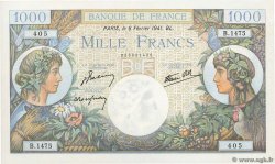 1000 Francs COMMERCE ET INDUSTRIE FRANCIA  1941 F.39.04 SC+