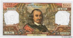 100 Francs CORNEILLE Petit numéro FRANCE  1976 F.65.51 UNC-