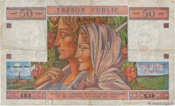 50 Francs TRÉSOR PUBLIC FRANCIA  1963 VF.40.01 RC+