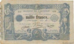 1000 Francs ALGERIA  1924 P.076b MB