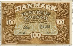 100 Kroner DINAMARCA Copenhague 1920 P.023e q.BB