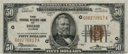 50 Dollars VEREINIGTE STAATEN VON AMERIKA Chicago 1929 P.398 S