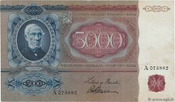 5000 Markkaa FINLAND  1939 P.075b VF+