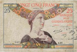 25 Francs GUADELOUPE  1944 P.14 pr.TB