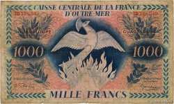 1000 Francs Phénix GUADELOUPE  1944 P.30b B